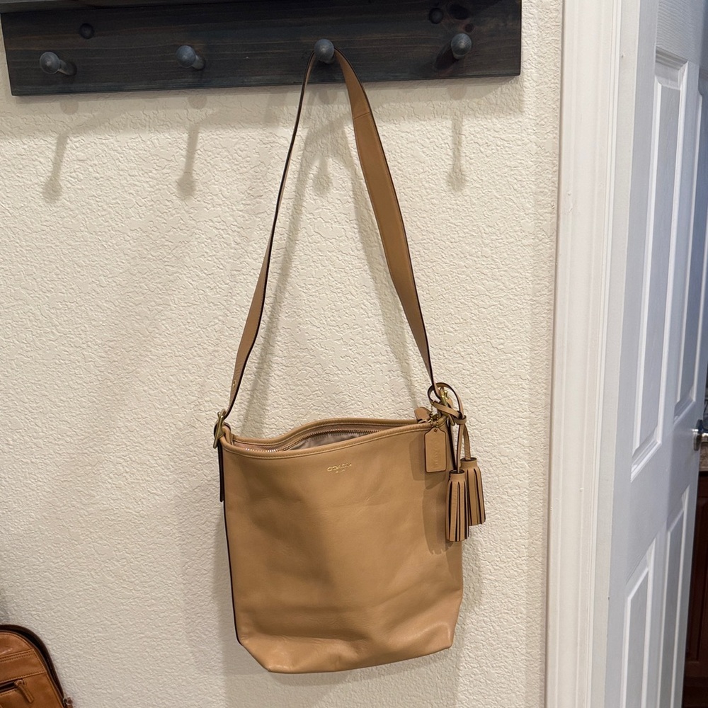 Coach Tan Leather Hobo Bag